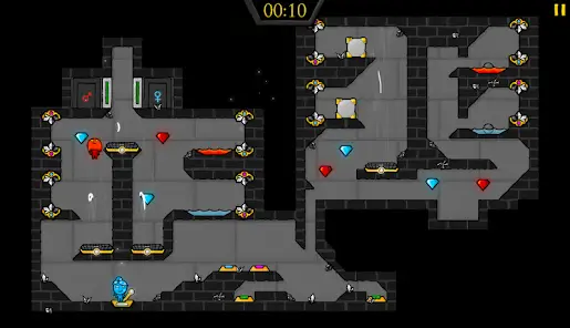 لعبة الماء والنار 6 التعاون في لعبة الماء والنار 4