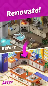 Homescapes 3 قصة لعبة Homescapes