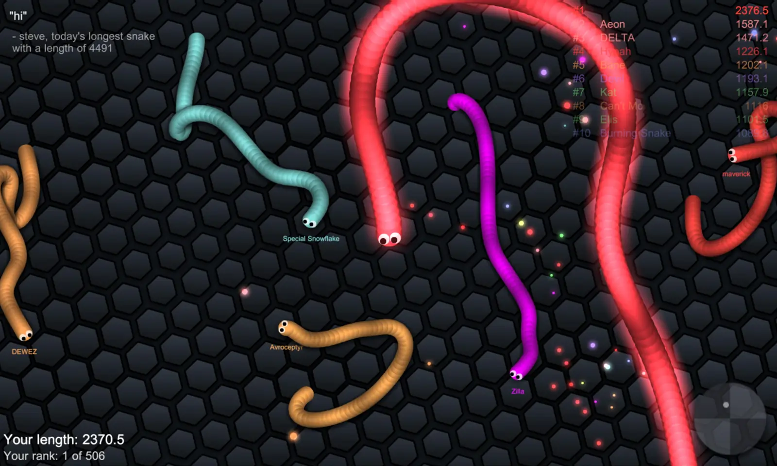 slither.io 4 فكرة لعبة slither.io