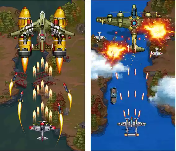1945 Air Force: Airplane games 3 Air Forces 1945 MOD