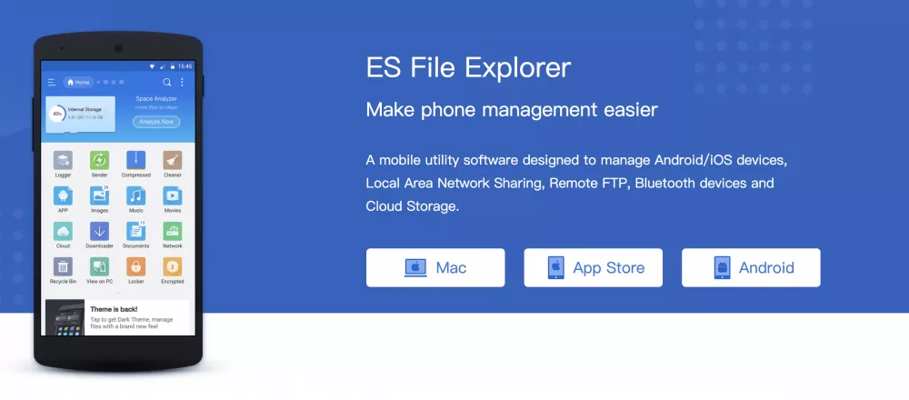 ES File Explorer 2 لمحة عن تطبيق ES File Explorer