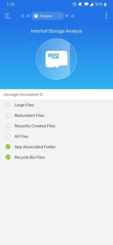 ES File Explorer 8 نقل الملفات في تطبيق ES File Explorer