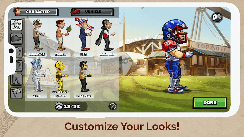 Hill Climb Racing 2 4 آلية التحكم في لعبة Hill Climb Racing 2