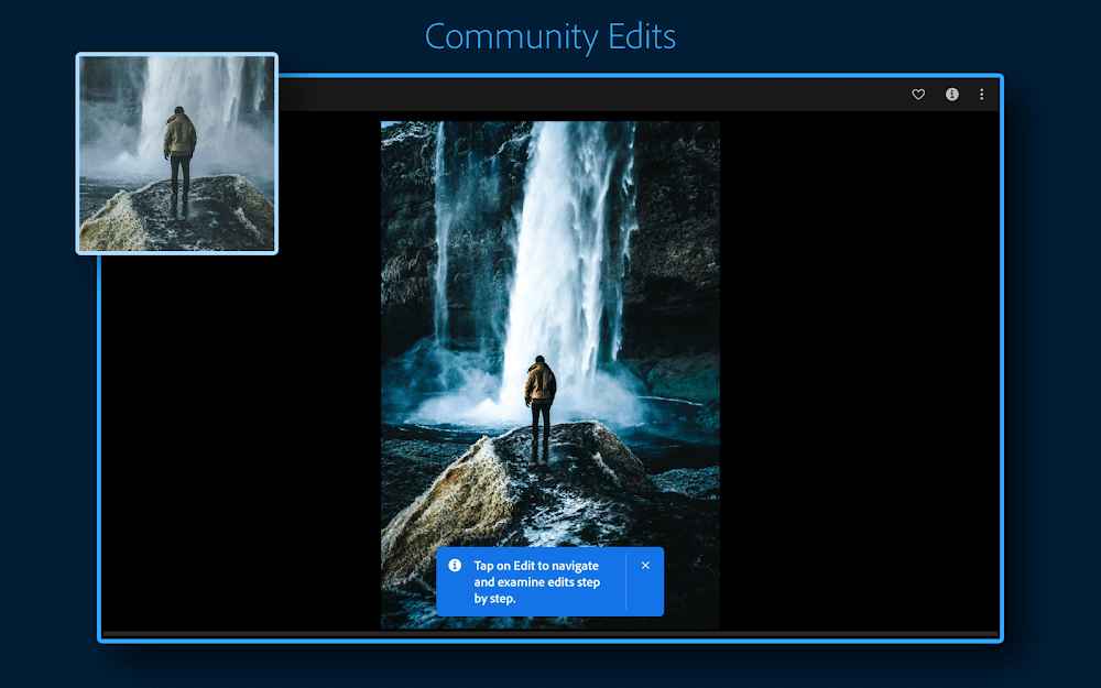 Adobe Lightroom 5 تفاعل تطبيق Adobe Lightroom مع الصورة