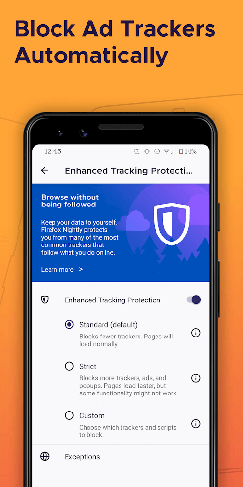 Firefox Browser 5 عدم استهلاك الرام في متصفح Firefox