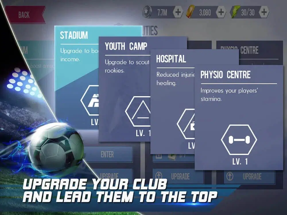 Real Football 3 الأنشطة في لعبة ريل فوتبول