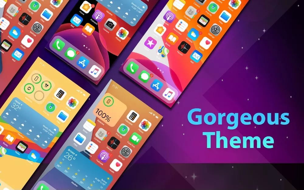 لمحة عن تطبيق Phone 13 Launcher