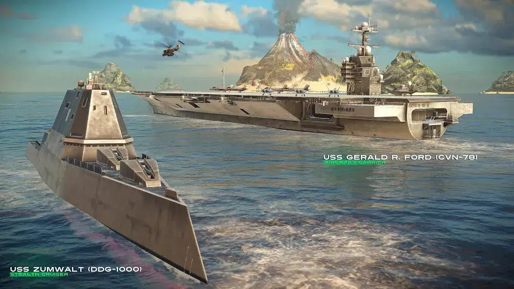 لمحة عن لعبة MODERN WARSHIPS