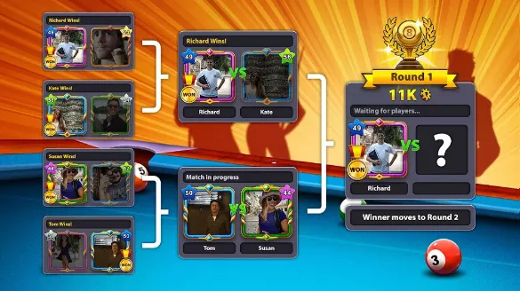 8 Ball Pool 4 اوضاع لعبة ايت بال بول