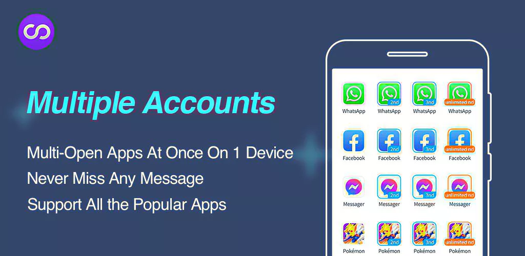 لمحة عن تطبيق Multiple Accounts
