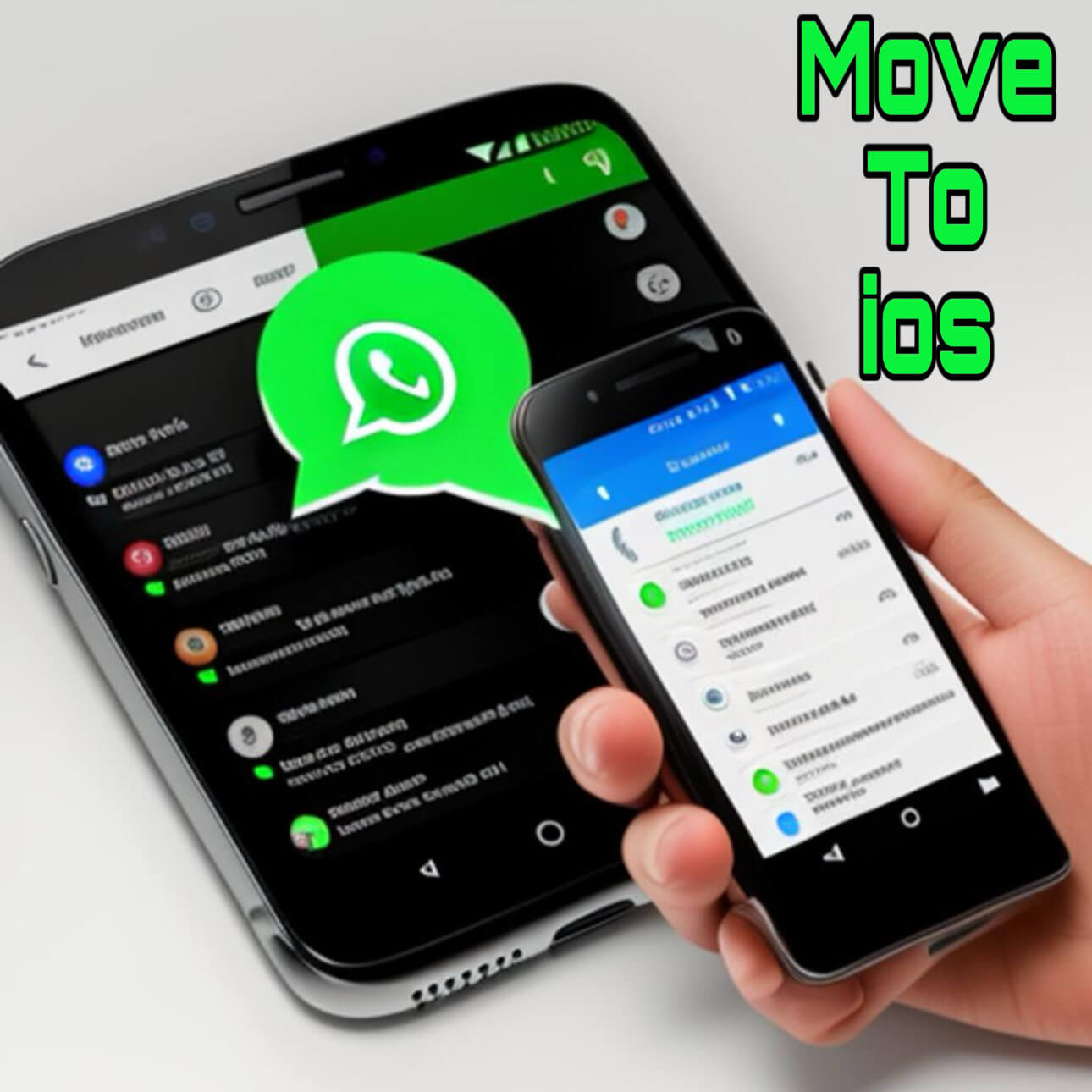 نقل دردشة واتساب من أندرويد إلى ايفون